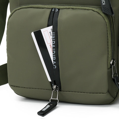 Men Oxford Cloth Multi-pocket Large Capacity Multi-Layers Waterproof Crossbody Bag Shoulder