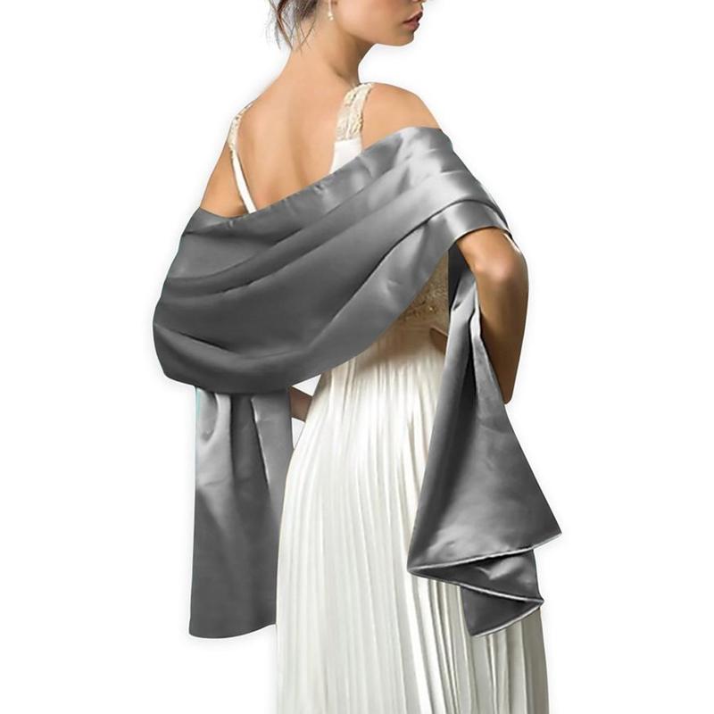 Elegant Women Satin Wrap Shawl Evening Party Wrap Bridal Wedding Shawl Wrap 2 Size Available Oem Order Accepted - Sheseelady