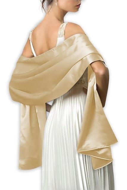 Elegant Women Satin Wrap Shawl Evening Party Wrap Bridal Wedding Shawl Wrap 2 Size Available Oem Order Accepted - Sheseelady