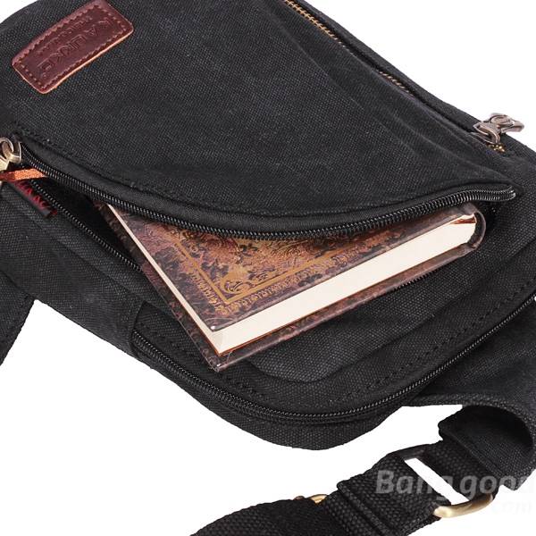 Unisex Casual Canvas Shoulder Bag Chest Pack Messenger