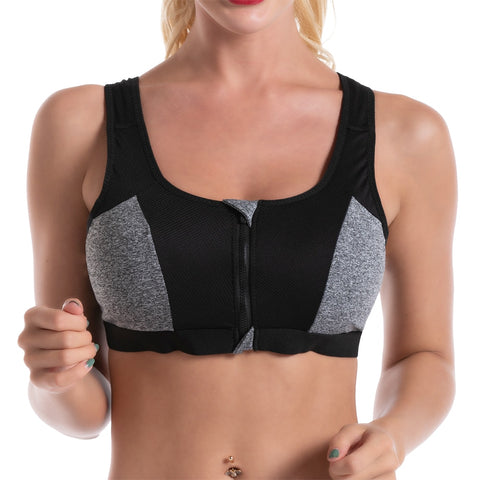 Stylish Breathable Women's High Impact Push Up Sports Bras For Running Yoga