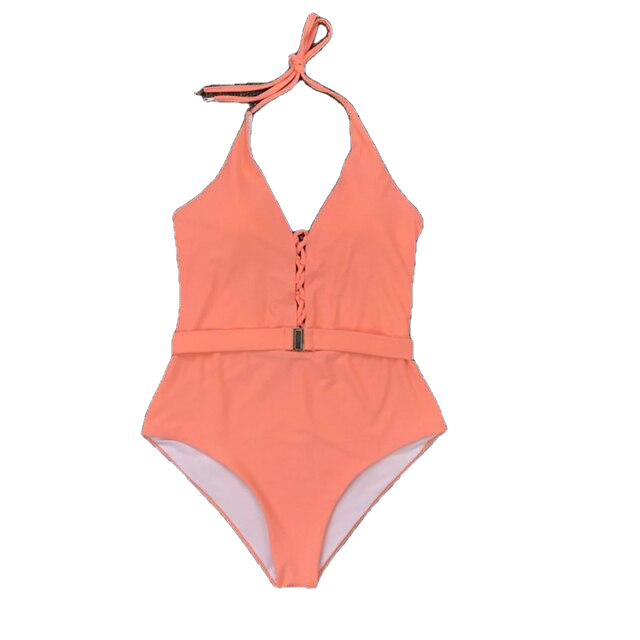 Summer Women's Lace Up High Cut Monokini Swimsuit One Piece