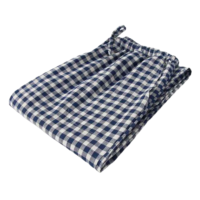 Loose Man Sleeping Pants Plaid Bottoms Pajamas