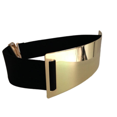 Belts à chaud pour les femmes Gold Silver Brand Belt Classy Elastic Ceinture Femme 5 Color Belt Ladies Apparel Accessory