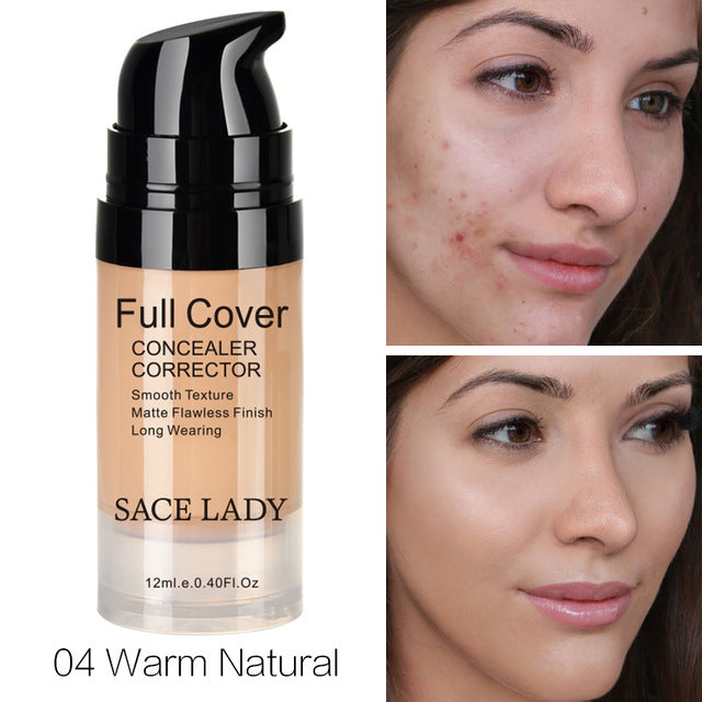 Liquid Facial Corrector Concealer Cream Full Cover Makeup - Sheseelady