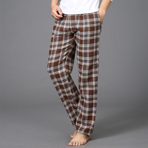 Keep Warm Simple Autumn Winter Home Trousers For Male