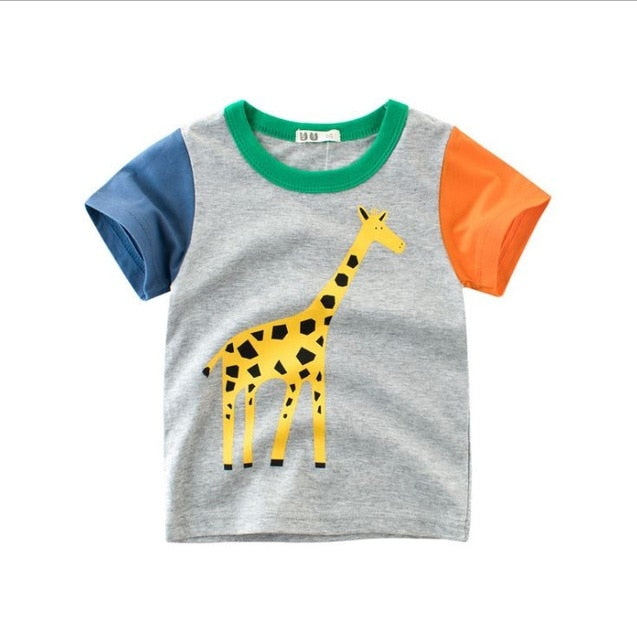 Casual Breathable Children's Short Sleeve Cotton T-Shirts For Summer