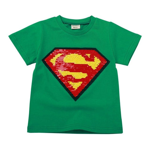 Summer Chic Casual Reversible Cotton Print T-shirt For Kids