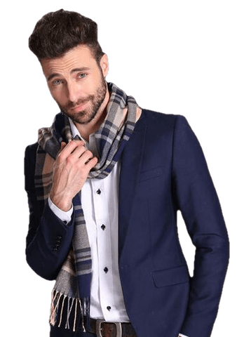 Écharpes châles de mode écharpes chaudes tartan pour hommes
