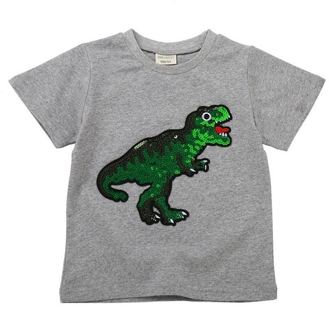 Fashionable Casual Kids' Print Breathable Cotton T-hirts