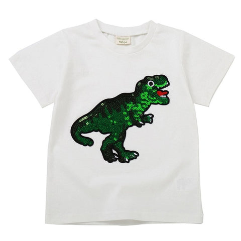 Camisa Casual de Algodão Reversível para Crianças com Camisa Única