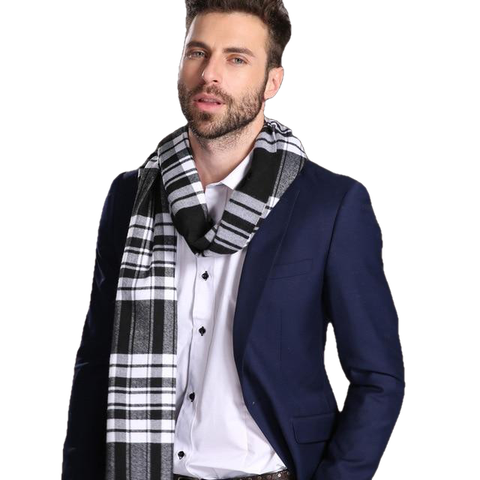 Lenços de xale da moda lenço de xadrez quente para homens