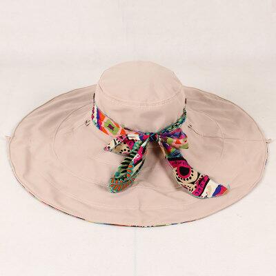 Design Flower Foldable Brimmed Sun Hat For Women Uv Protection - Sheseelady