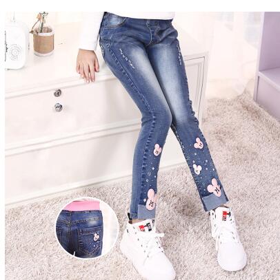 Causal Slim Thin Denim Jeans For Baby Girl - Sheseelady