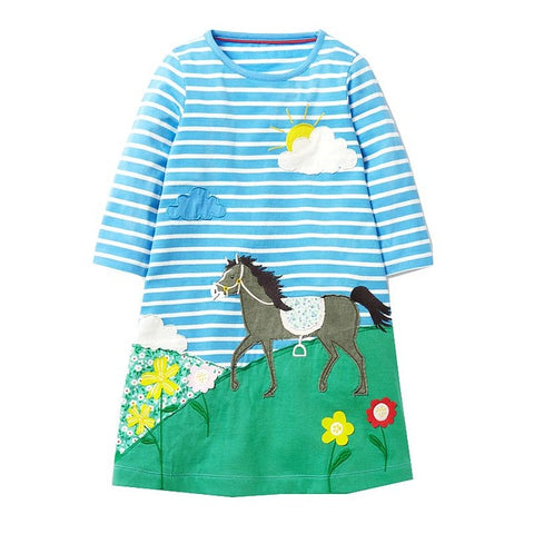 Animal Unicorn Princess Costume For Kids - Sheseelady
