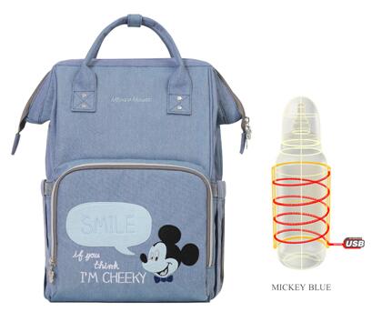 Baby Diaper Backpack Usb Bottle Insulation Bags - Sheseelady