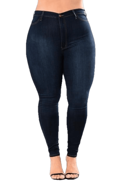 Stretch Denim Skinny Pants High Waist Trousers Jeans
