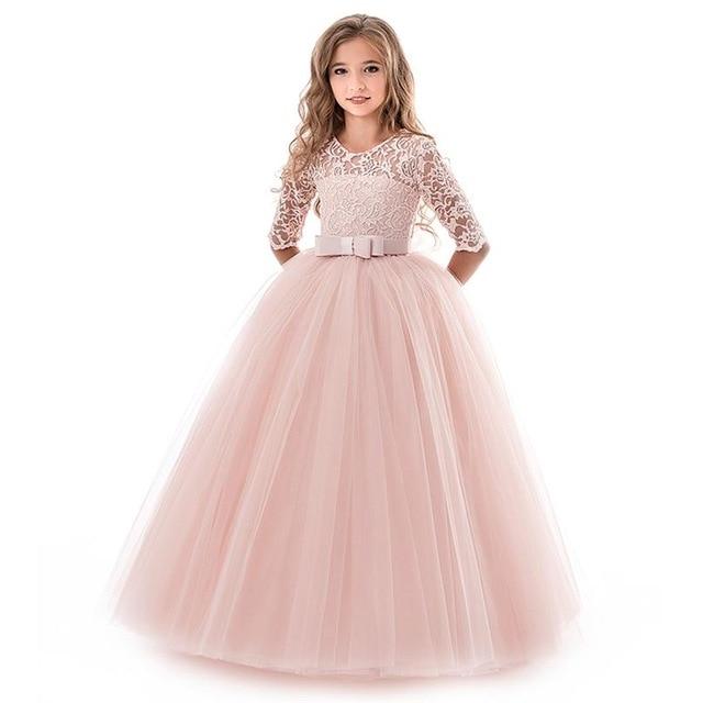Wedding Party Formal Ball Gown And Embroidery Dresses For Girls