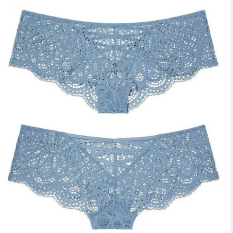Sexy Ladies' Mid Waist Hollow Out Cotton Underwear