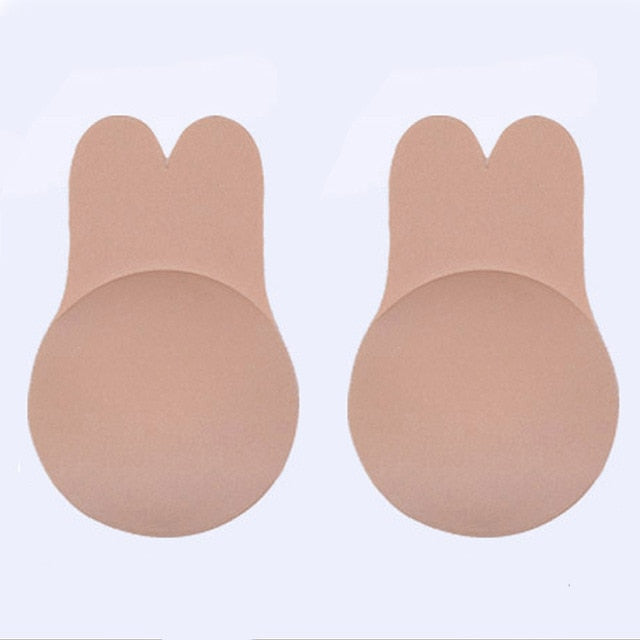 Le soutien-gorge collant sans bretelles moi la couverture de pâtés en croûte de poitrine de mamelon collante la silicone réutilisable le bloc de lingerie invisible Enhancers fait monter le soutien-gorge