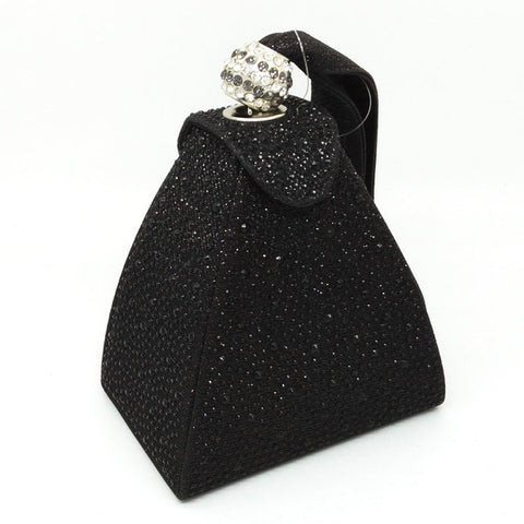 Polyester Pyramid Style Vintage Diamond Bridal Wedding Purse And Multi Function Bag