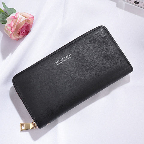 Leisure Synthetic Leather Wristband Zipper Closure Wallet For Girls