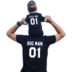 Father Son Cotton Short Sleeved T-Shirts Daddy And Baby Kids Family Outfits O Neck Woman Clothing Casual Boy Clothes - Sheseelady