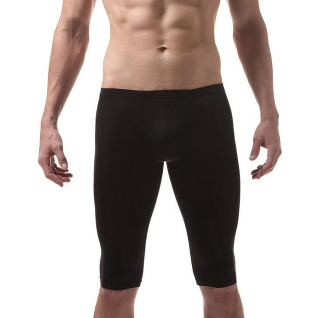 Men's Ultra-Thin Body Sculpting Sleep Pants-Men Sleepwear-Xinanduo-Black-M-Xinanduo