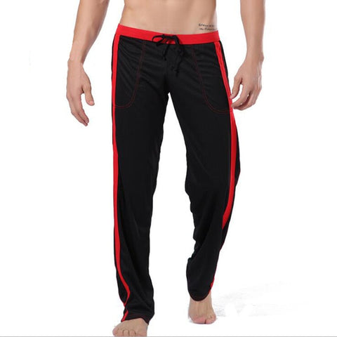 Men Sleepwear Polyester Loose Pants Thermal Underwear