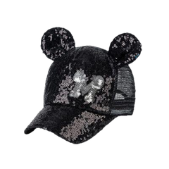 Girls' Summer Sequin Mesh Cap