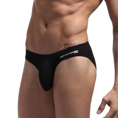 Men's Sexy ComfortableCotton Briefs With U Convex Big Penis Pouch