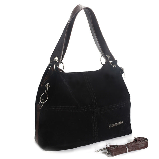 Handbag Women Shoulder Bag Female Large Tote Bag Soft Corduroy Leather Bag Crossbody Messenger Bag For Women - Sheseelady