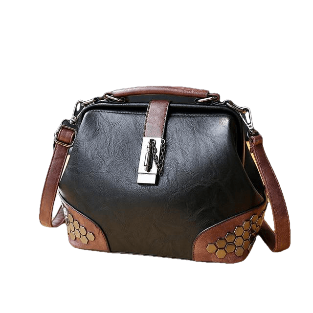 Women Handbag Leather Small Doctor Crossbody Handbag
