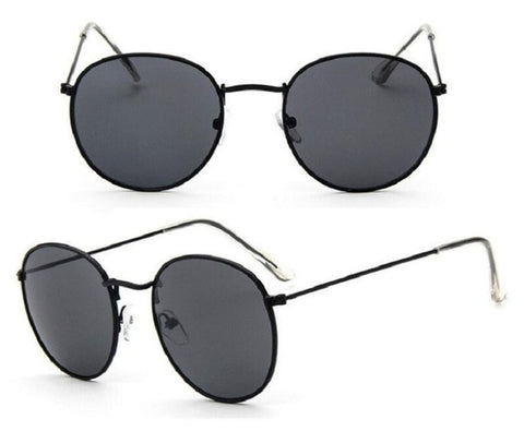 Chic Retro Oval Shape Alloy Mirror Sunglasses For Women