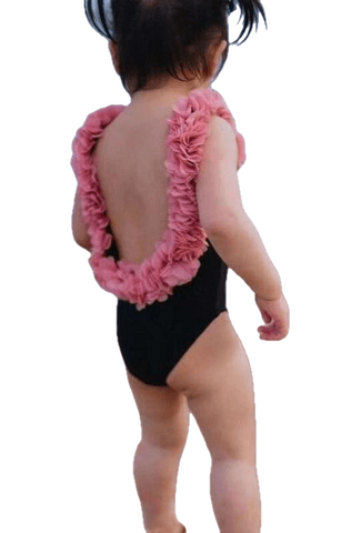 Flower Swimwear Bikini And Short Dresses For Mom And Daughter