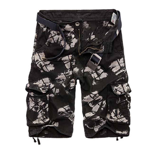 Cargo Shorts Men Cool Camouflage Summer Cotton Casual Men Short Pants Brand Clothing Comfortable Camo Men Cargo Shorts - Sheseelady