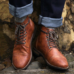 High Quality British Boots Autumn Winter Shoes Men Fashion