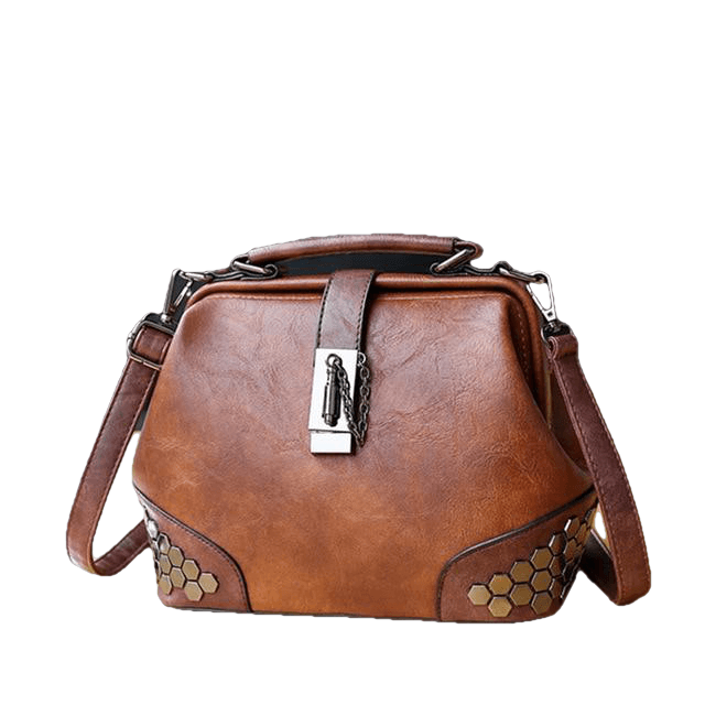 Women Handbag Leather Small Doctor Crossbody Handbag