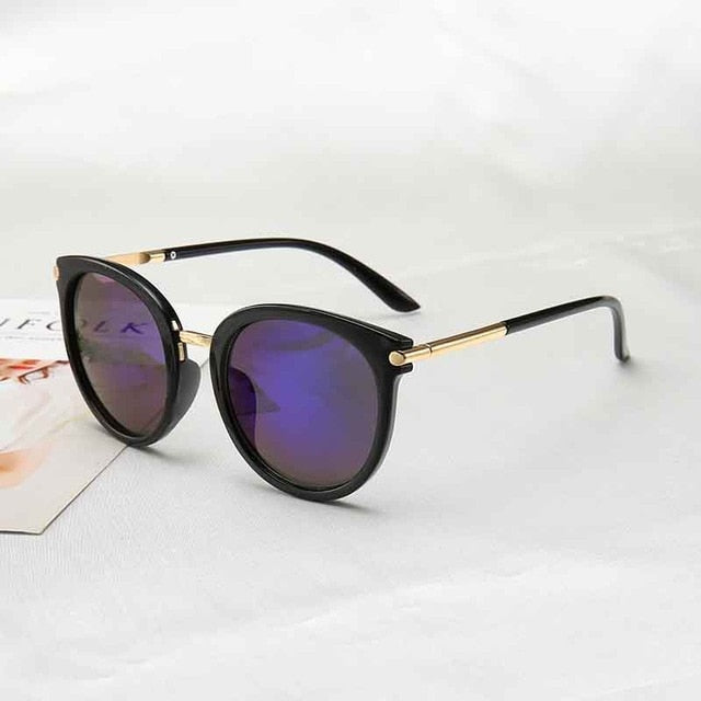 2019 New Sunglasses Women Driving Mirrors Vintage For Women Reflective Flat Lens Sun Glasses Female Oculos Uv400 - Sheseelady