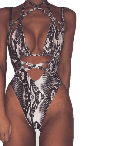 Sexy Women's Bandage Push Up Monokini Swimsuit