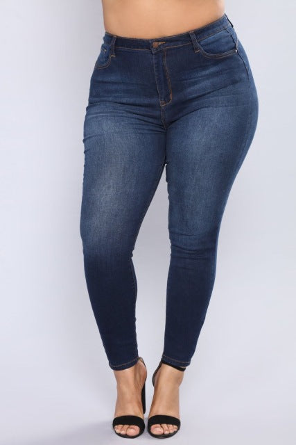Estica jeans skinny calças calças de cintura alta calças jeans