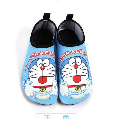 Skin-friendly Cartoon Print Soft Rubber Toddler Shoes For Beach Swim