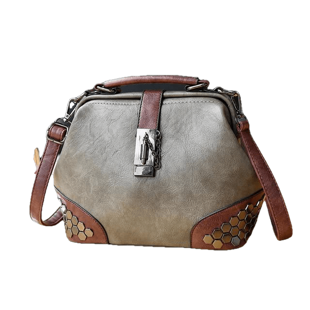 Women Handbag Leather Small Doctor Crossbody Handbag