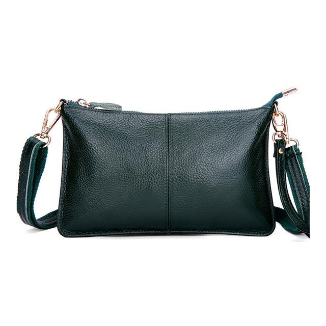 100% Genuine Cow Leather Messenger Bag / Shoulder Bag