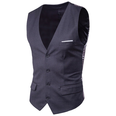 Men'S Business Casual Slim Vests Suits