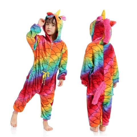Combinaison de vêtements de nuit Unicorn Anime Panda pour garçons et filles