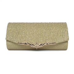 Poliéster Party Banquet Glitter Clutch Bag Para Meninas