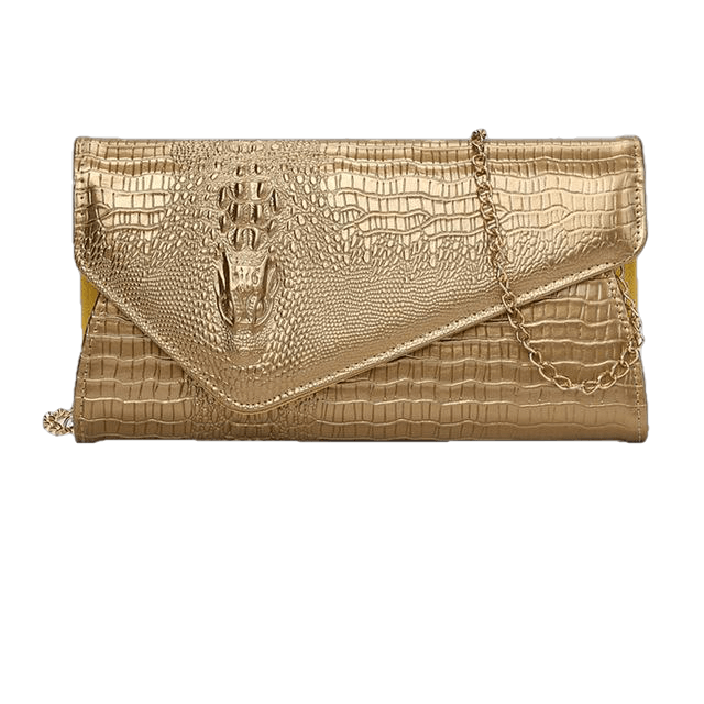 Pu New Crocodile Pattern Envelope Style Shoulder Bag For Women