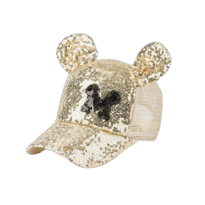 Girls' Summer Sequin Mesh Cap