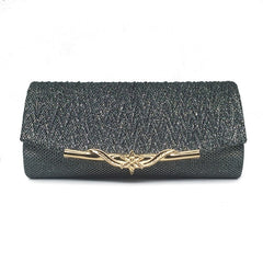 Poliéster Party Banquet Glitter Clutch Bag Para Meninas